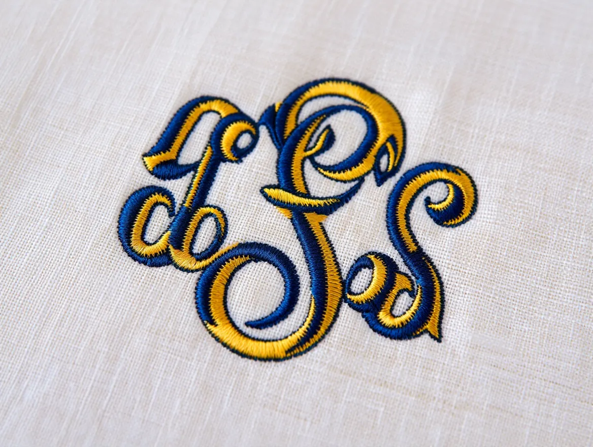 custom monogram embroidery